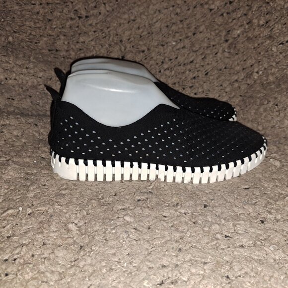 ILSE JACOBSEN-Tulip-Black Faux Nubuck-Sz 38-Excellent - Picture 5 of 7